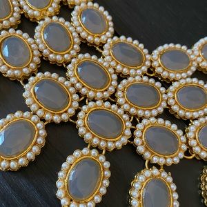 Monalisa stones set in gold plating. 22k plating